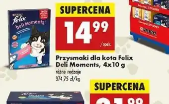 Biedronka Przysmaki dla kota Felix Deli Moments oferta