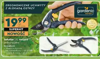 Biedronka Sekator lub nożyce jednoręczne Gardenic Expert oferta