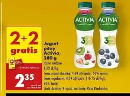 Biedronka Jogurt pitny Activia oferta