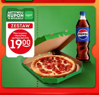 Żabka Pizza na wynos + pepsi zero 500 ml Żabka cafe oferta