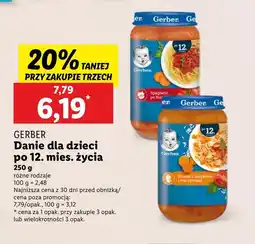 Lidl Danie dla dziecka Gerber oferta