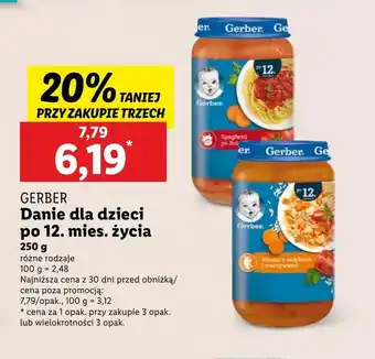 Lidl Danie dla dziecka Gerber oferta