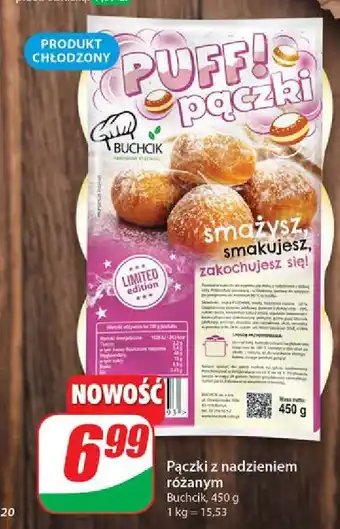 Dino Pączki z nadzieniem różanym Buchcik oferta