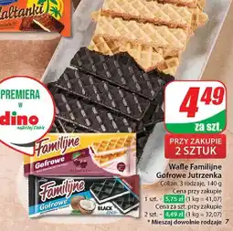 Dino Wafle gofrowe wiśniowe Jutrzenka Familijne oferta