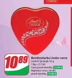 Dino Bombonierka serce Lindt Lindor oferta