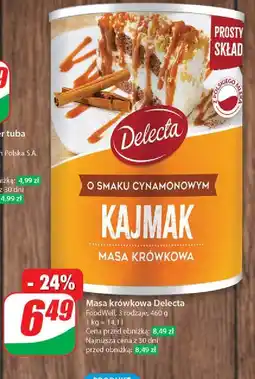 Dino Masa krówkowa kajmak cynamonowy Delecta oferta