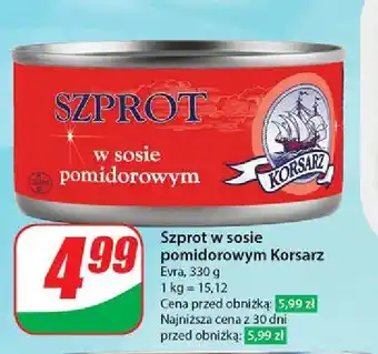 Dino Szprot w sosie pomidorowym Korsarz Konserwy Rybne oferta