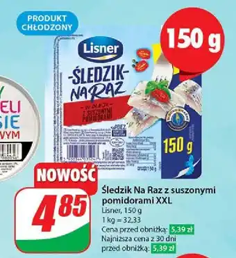 Dino Śledzik na raz z suszonymi pomidorami Lisner Na Raz oferta