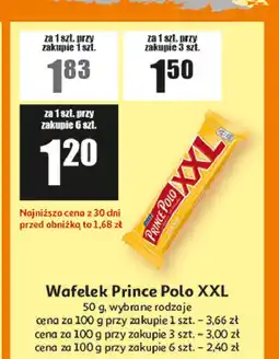 Auchan Wafelek classic Prince Polo Xxl oferta