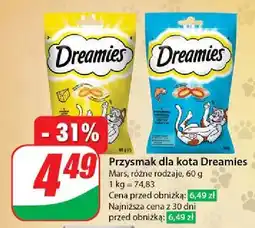 Dino Przysmak dla kota z łososiem Dreamies oferta