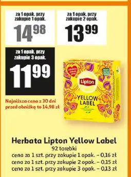 Auchan Herbata Lipton Yellow Label Tea oferta