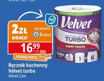 E.Leclerc Ręcznik papierowy Velvet Turbo oferta