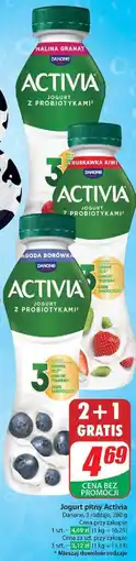 Dino Jogurt malina granat Danone Activia oferta