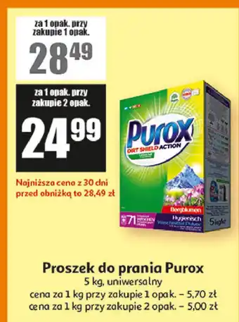 Auchan Proszek do prania uniwersalny Purox oferta