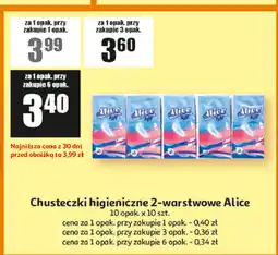 Auchan Chusteczki higieniczne uniwersalne Alice oferta