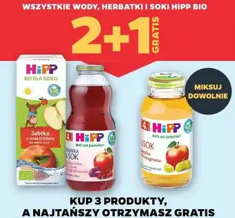 Netto Wody, herbatki i soki HIPP BIO oferta