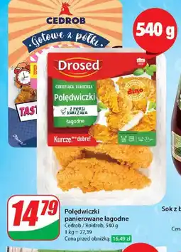 Dino Polędwiczki z kurczaka panierowane łagodne Cedrob oferta