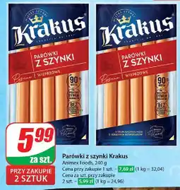 Dino Parówki z szynki Krakus Animex oferta