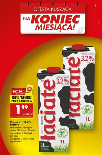 Biedronka Mleko UHT 3.2% Łaciate oferta