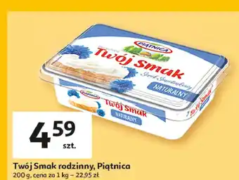 Auchan Serek śmietankowy naturalny Piątnica Twój Smak oferta