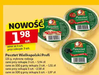 Auchan Pasztet z indykiem Profi Wielkopolski oferta