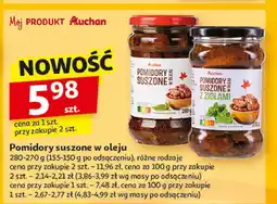 Auchan Pomidory suszone w oleju Auchan oferta