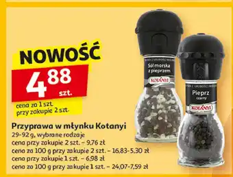 Auchan Pieprz czarny Kotanyi oferta