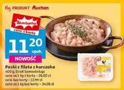 Auchan Filet z piersi kurczaka paski Auchan oferta