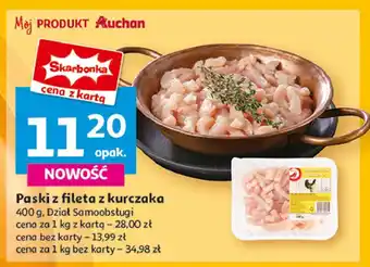 Auchan Filet z piersi kurczaka paski Auchan oferta