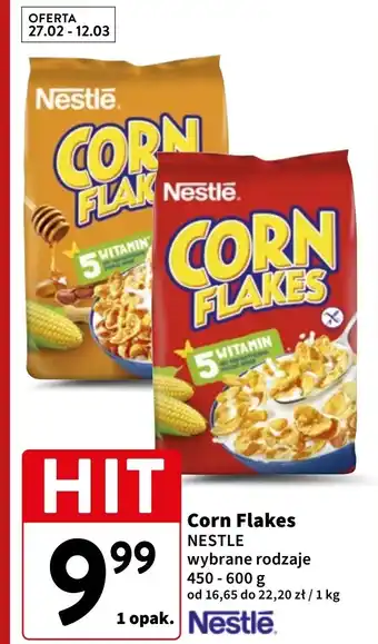 Intermarche Płatki śniadaniowe Corn Flakes (Nestle) oferta