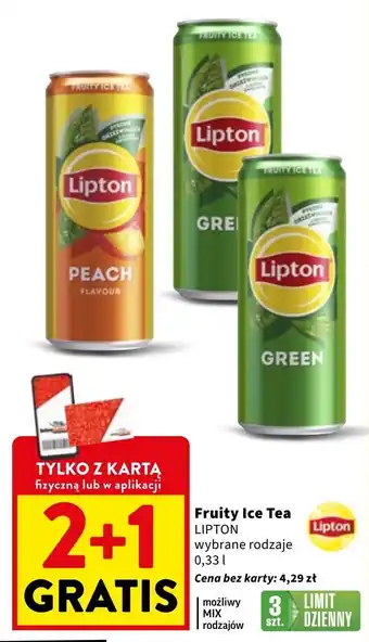 Intermarche Herbata mrożona classic Lipton Green Ice Tea oferta