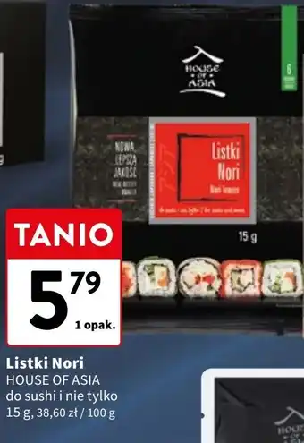 Intermarche Sushi nori 6 arkuszy House Of Asia oferta