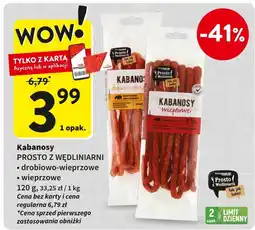 Intermarche Kabanosy wieprzowe Prosto Z Wędliniarni oferta