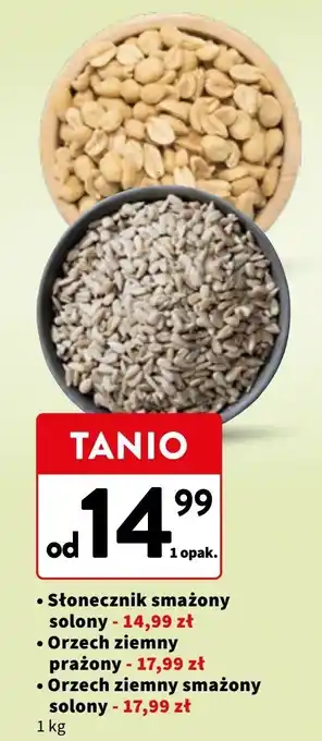 Intermarche Orzechy ziemne smażone solone oferta