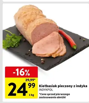 Intermarche Kiełbasiak pieczony z indyka Indykpol oferta