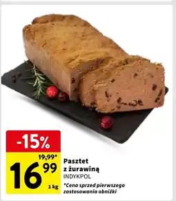 Intermarche Pasztet z żurawiną Indykpol oferta