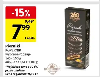 Intermarche Pierniki w czekoladzie z nadzieniem pomarańczowym Kopernik oferta