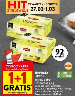 Intermarche Herbata Lipton Yellow Label Tea oferta