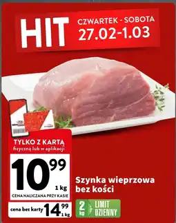 Intermarche Szynka wieprzowa bez kości oferta