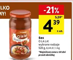 Intermarche Sos spaghetti O La La! oferta