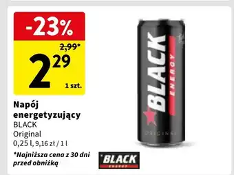 Intermarche Napój energetyczny classic Black Energy oferta