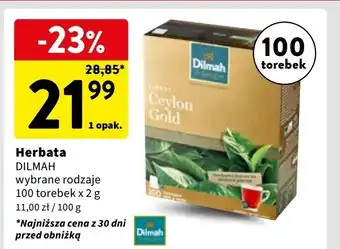 Intermarche Herbata Dilmah Ceylon Gold oferta