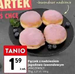 Intermarche Pączek z pudrem nadzieniem jagoda lawenda Janczewscy oferta