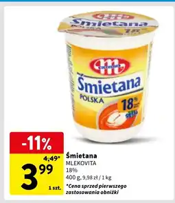 Intermarche Śmietana polska 18 % Mlekovita oferta