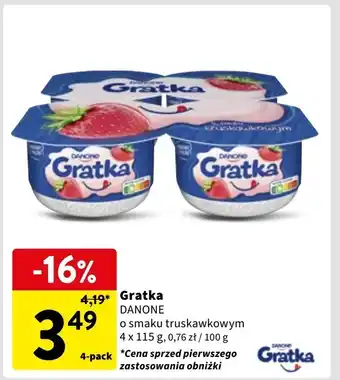 Intermarche Deser truskawka Danone Gratka oferta