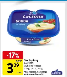 Intermarche Ser topiony gouda - pudełko Lactima oferta