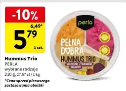 Intermarche Hummus trio klasyczny burak pikantny Perla oferta