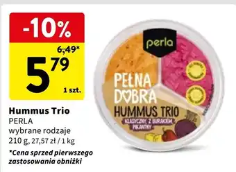 Intermarche Hummus trio klasyczny burak pikantny Perla oferta