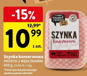 Intermarche Szynka konserwowa Prosto Z Wędliniarni oferta