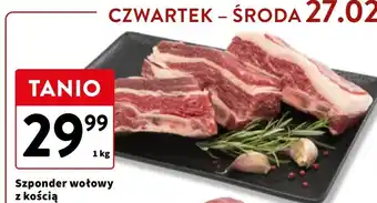 Intermarche Szponder wołowy z kością oferta